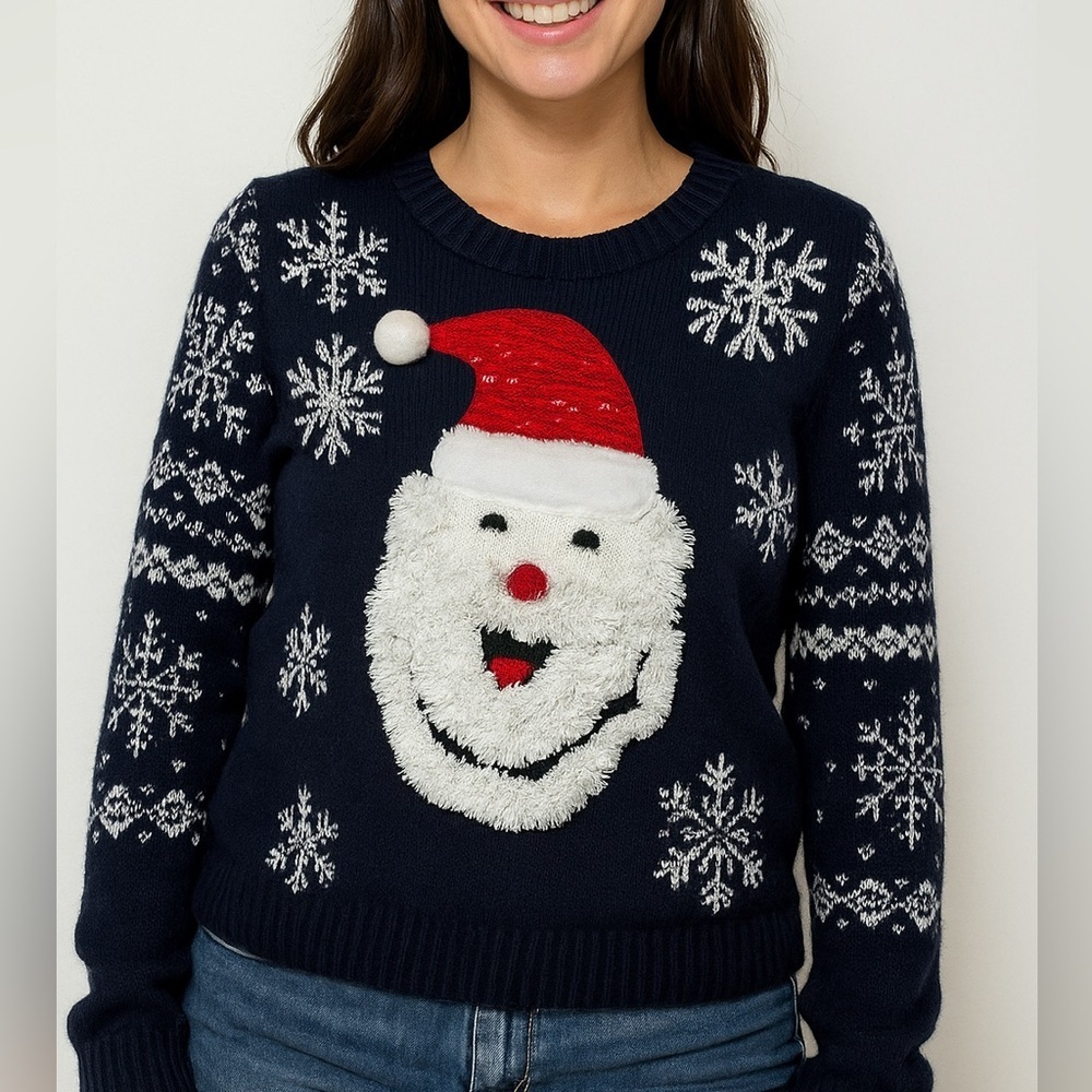 Women’s Ugly Christmas Santa Sweater